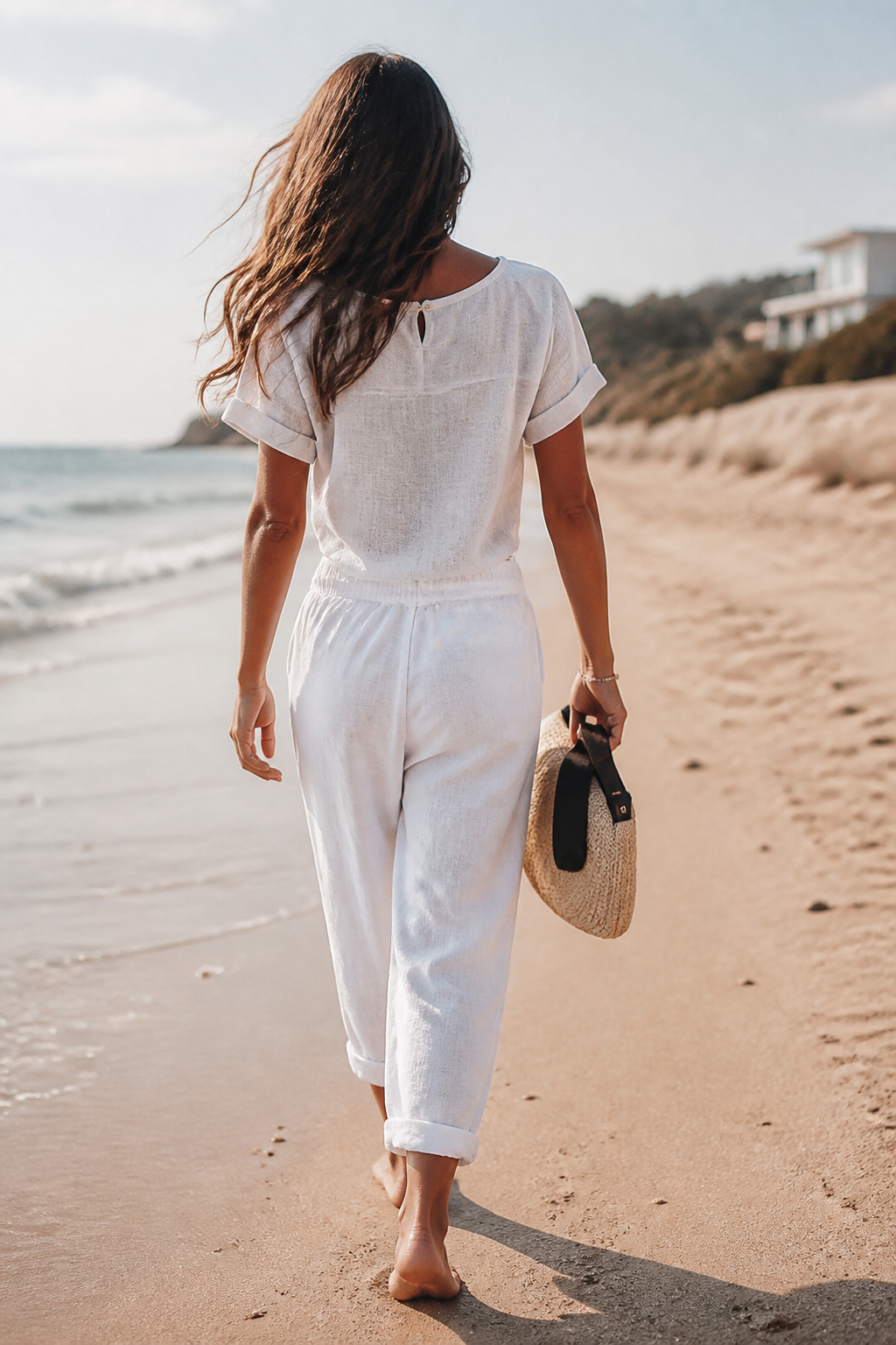 Harper Relaxed Straight Pants | Women's Everyday Cotton Trousers
