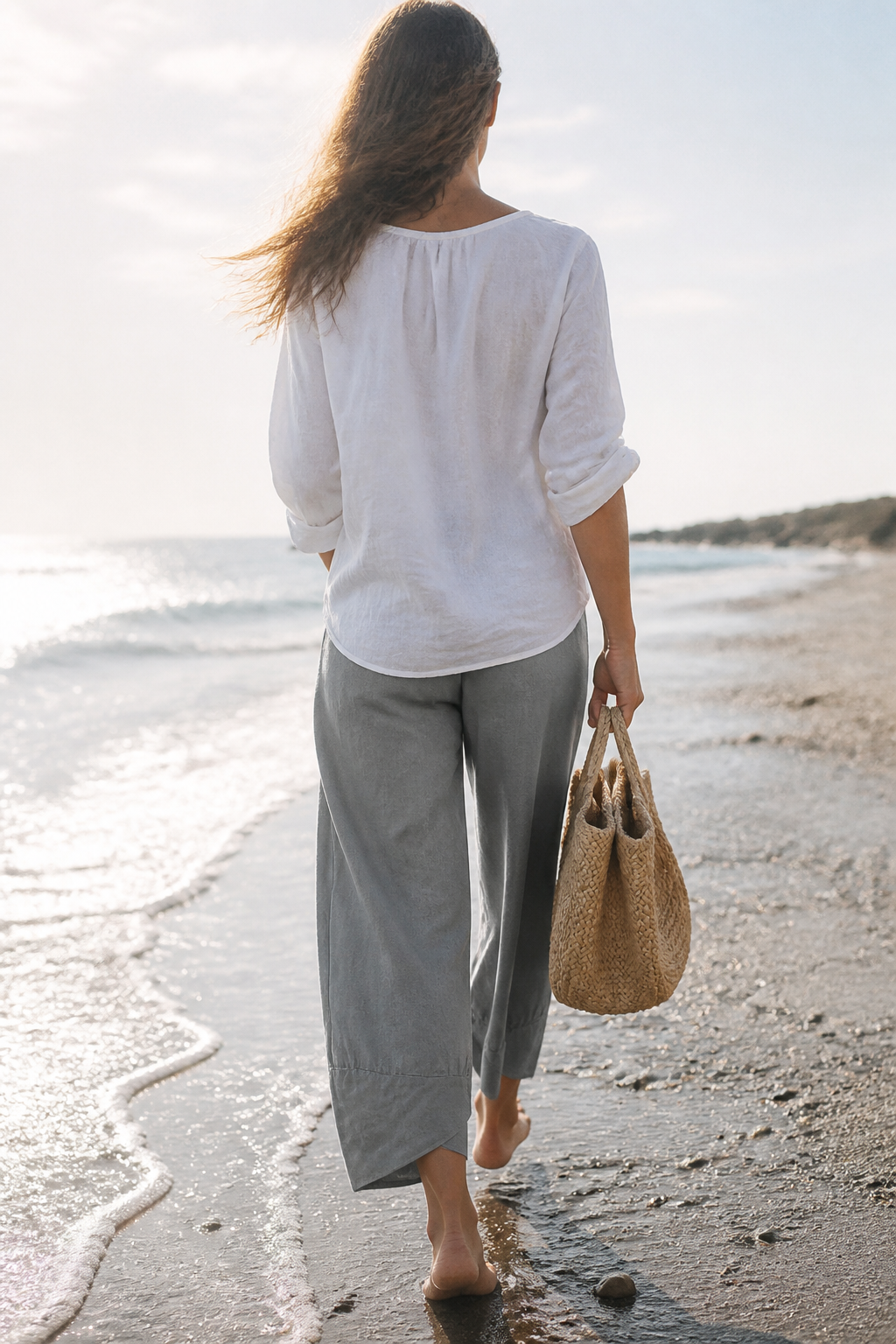 Juno Tapered Trousers | Women's Tailored Relaxed Linen Pants