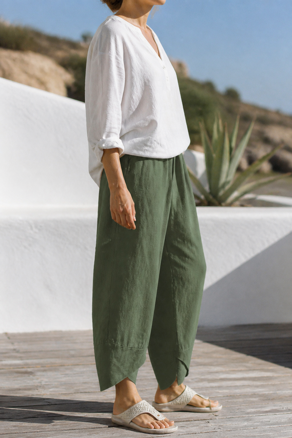 Juno Tapered Trousers | Women's Tailored Relaxed Linen Pants