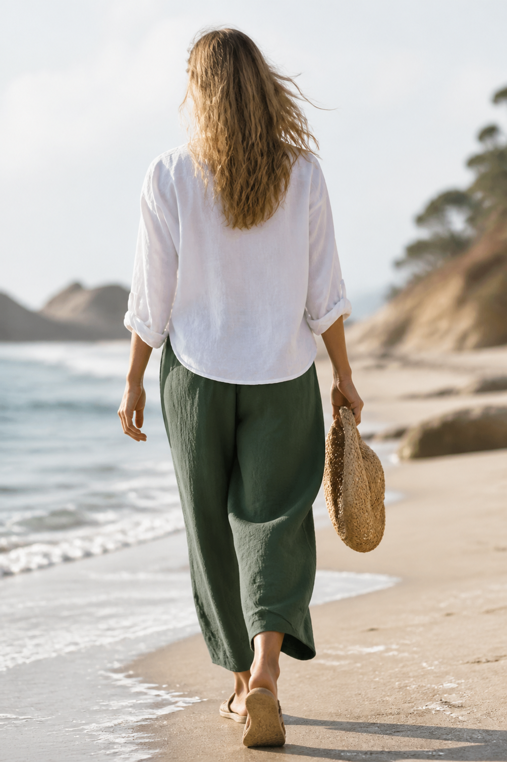 Juno Tapered Trousers | Women's Tailored Relaxed Linen Pants