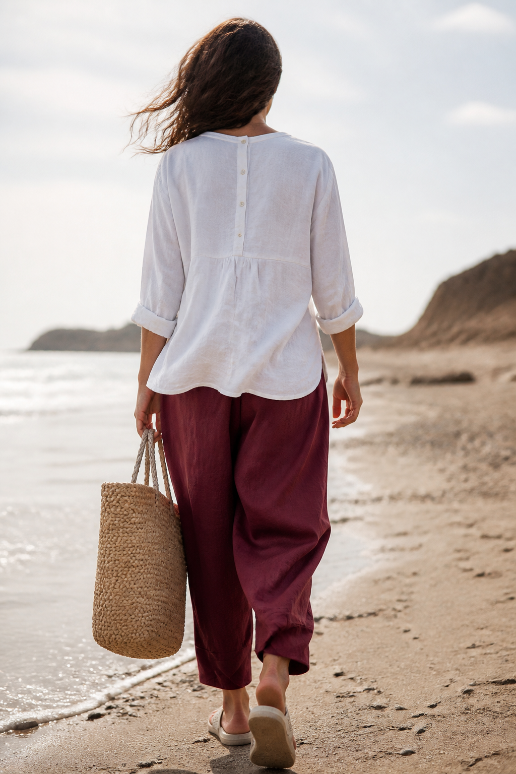 Juno Tapered Trousers | Women's Tailored Relaxed Linen Pants