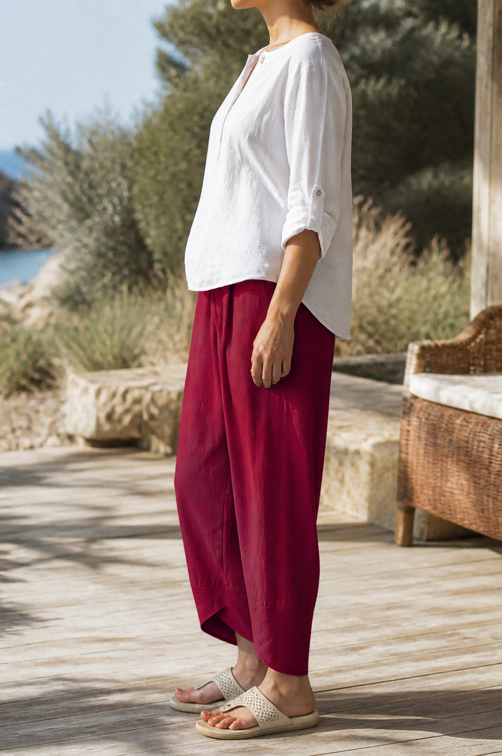 Juno Tapered Trousers | Women's Tailored Relaxed Linen Pants