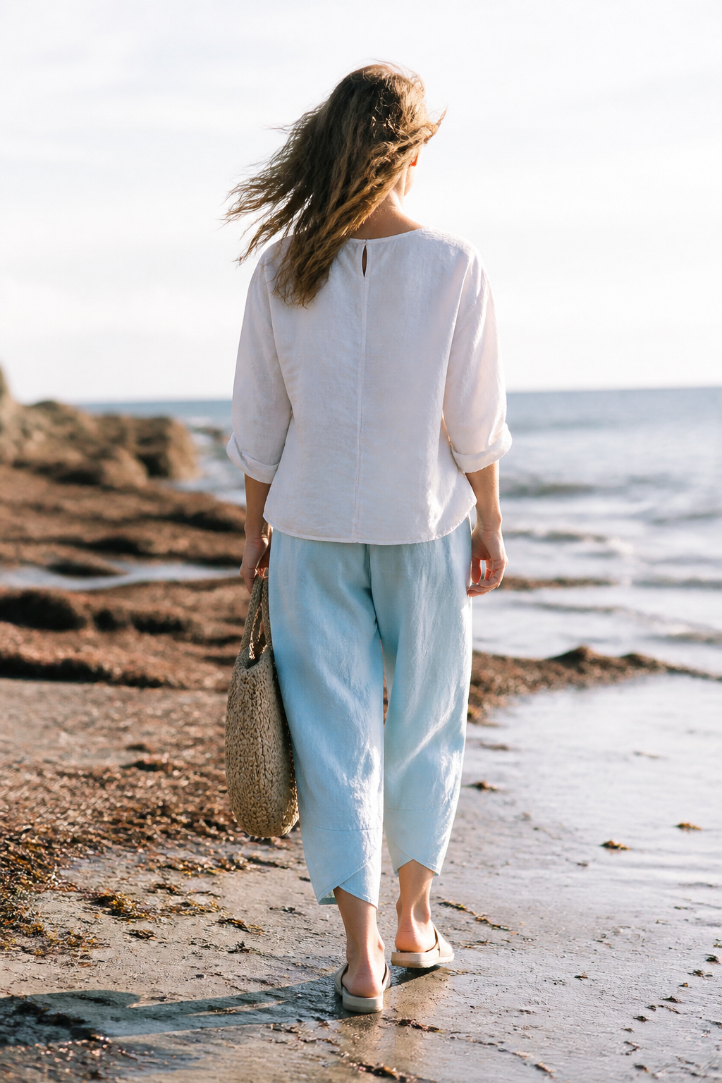 Juno Tapered Trousers | Women's Tailored Relaxed Linen Pants
