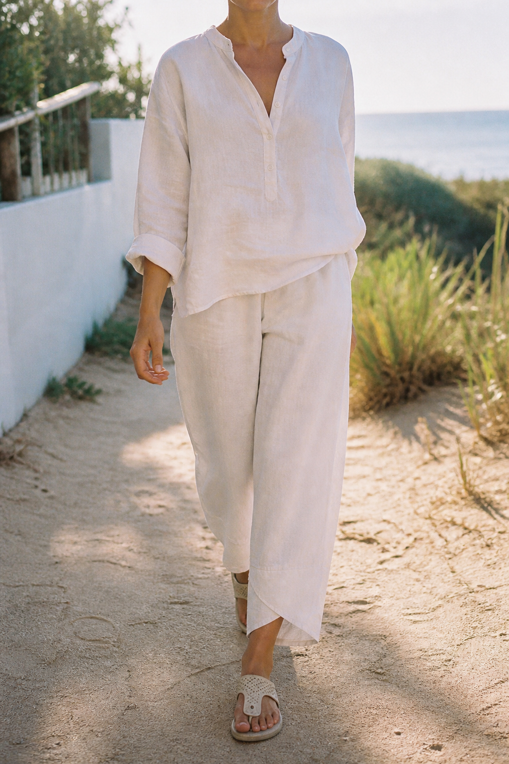 Juno Tapered Trousers | Women's Tailored Relaxed Linen Pants