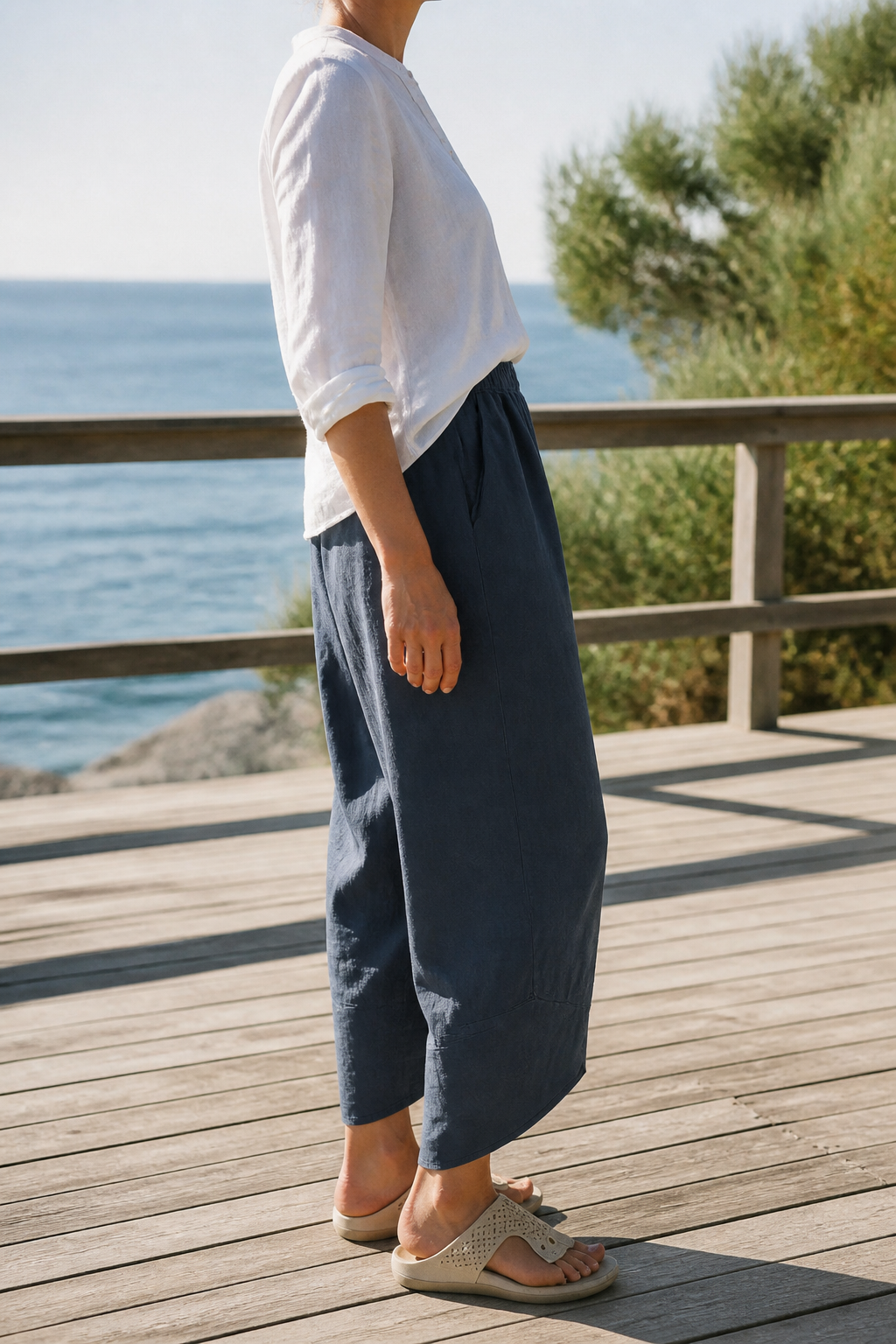 Juno Tapered Trousers | Women's Tailored Relaxed Linen Pants