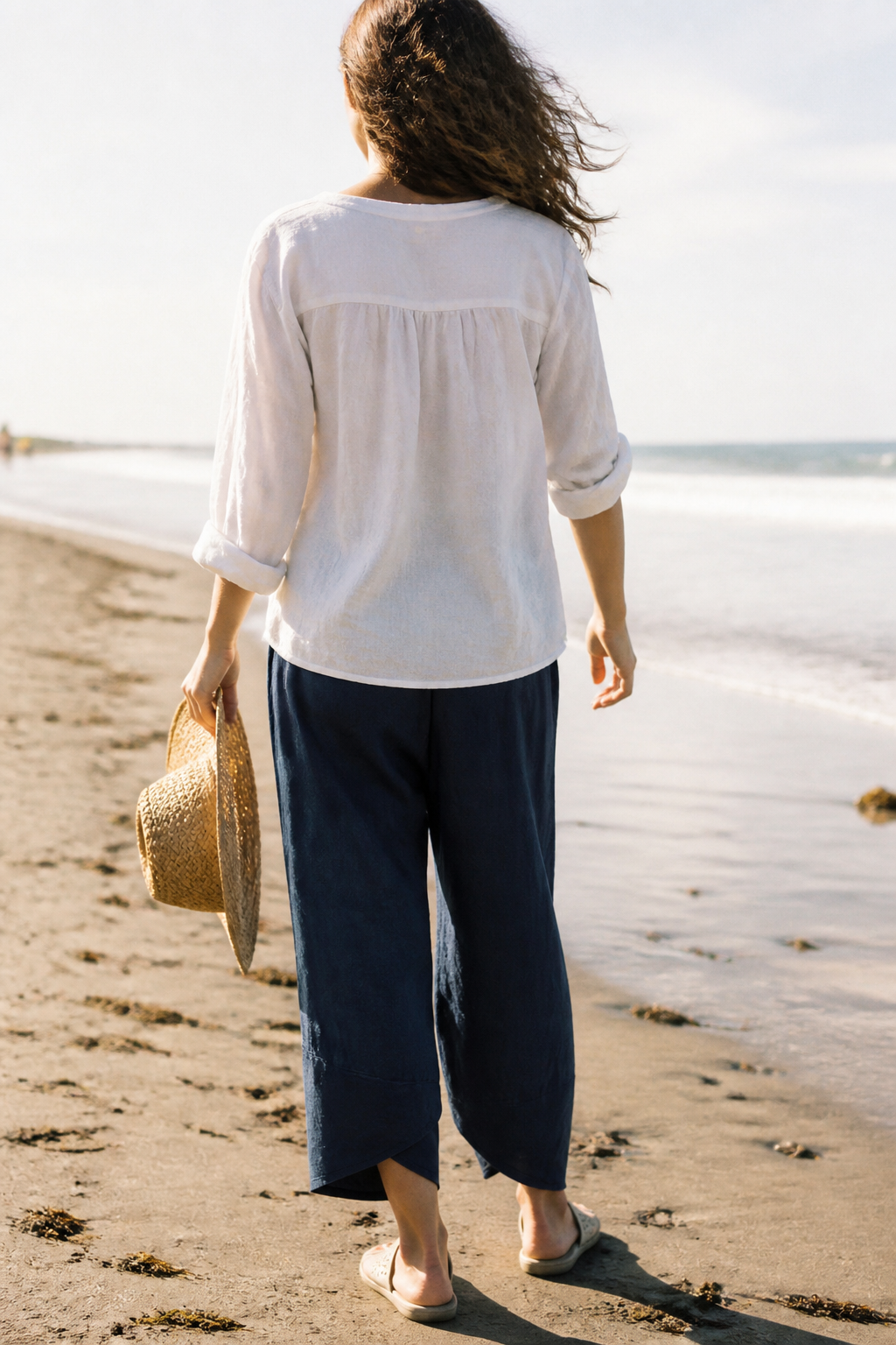 Juno Tapered Trousers | Women's Tailored Relaxed Linen Pants