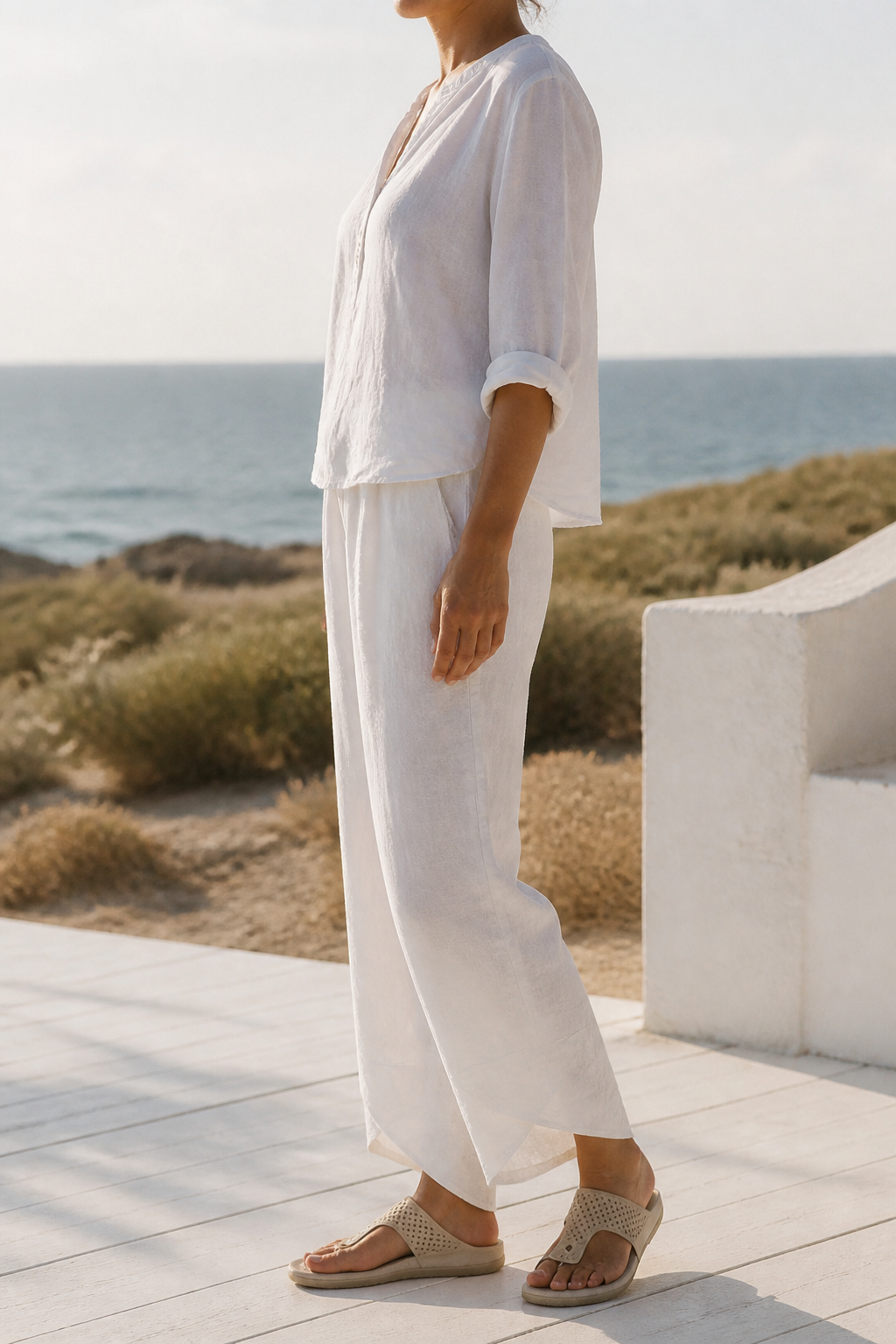 Juno Tapered Trousers | Women's Tailored Relaxed Linen Pants