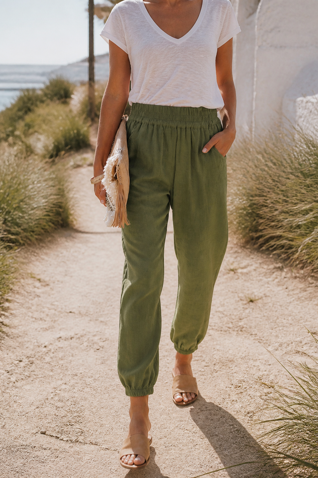Sage Relaxed Straight Pants | Women's Everyday Trousers
