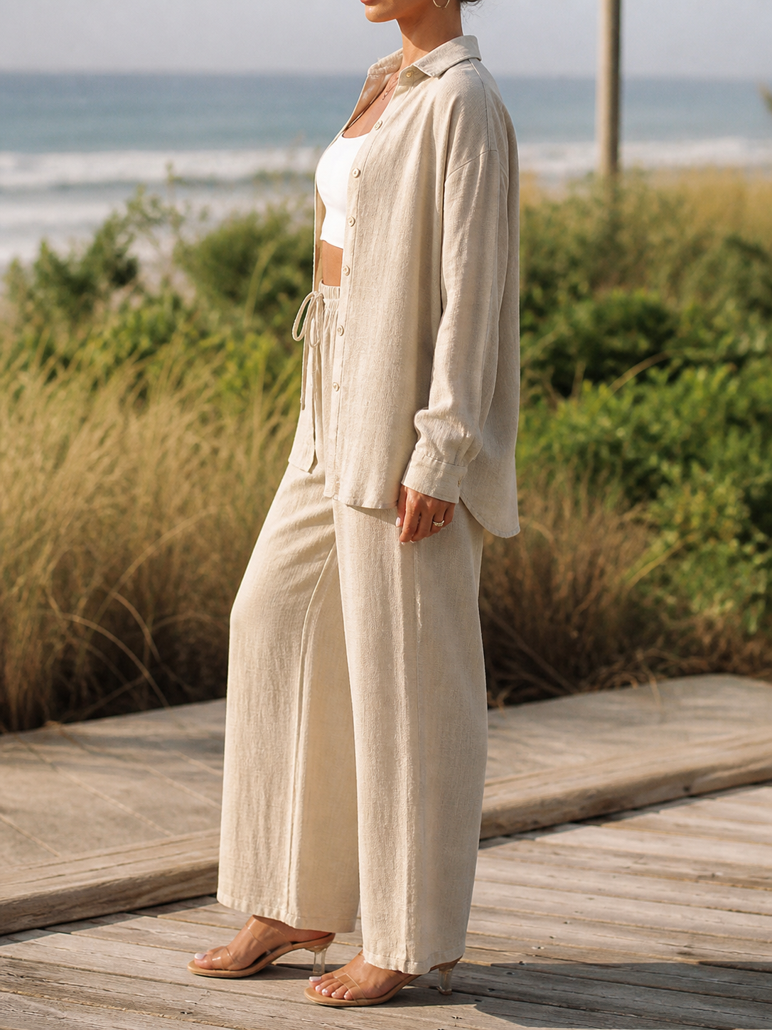 Bianca Two-Piece Set | Women's Matching Top and Trousers