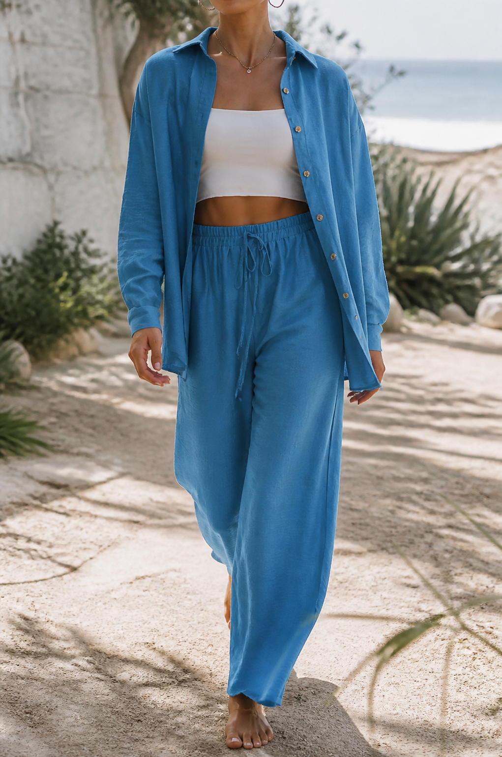 Bianca Two-Piece Set | Women's Matching Top and Trousers