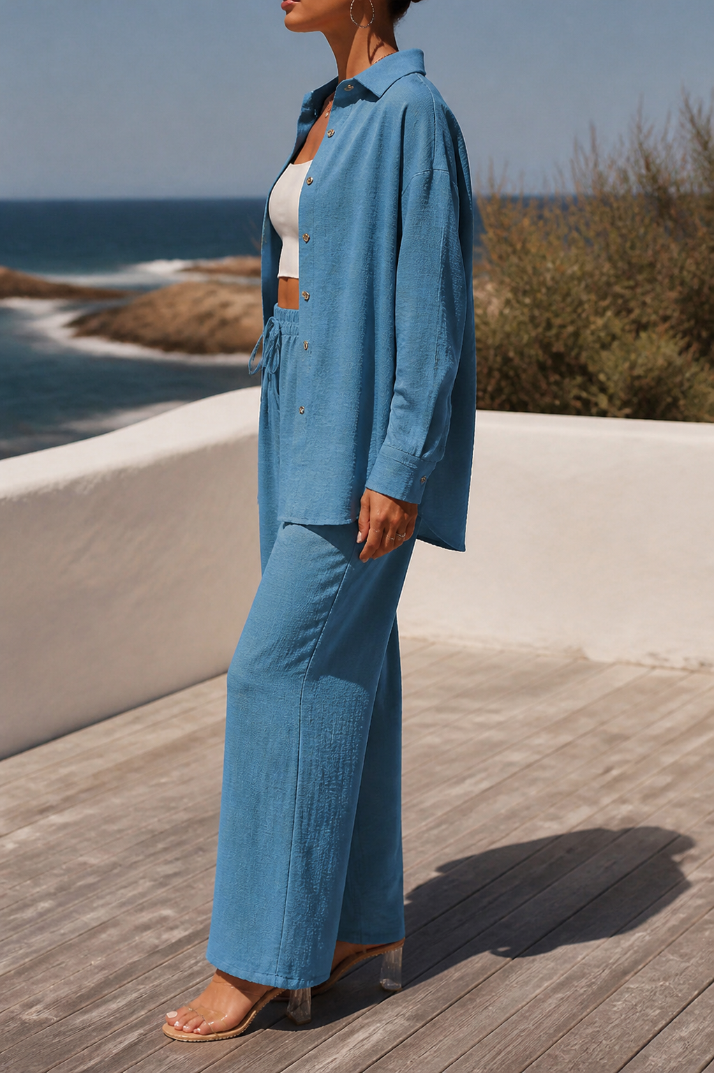 Bianca Two-Piece Set | Women's Matching Top and Trousers