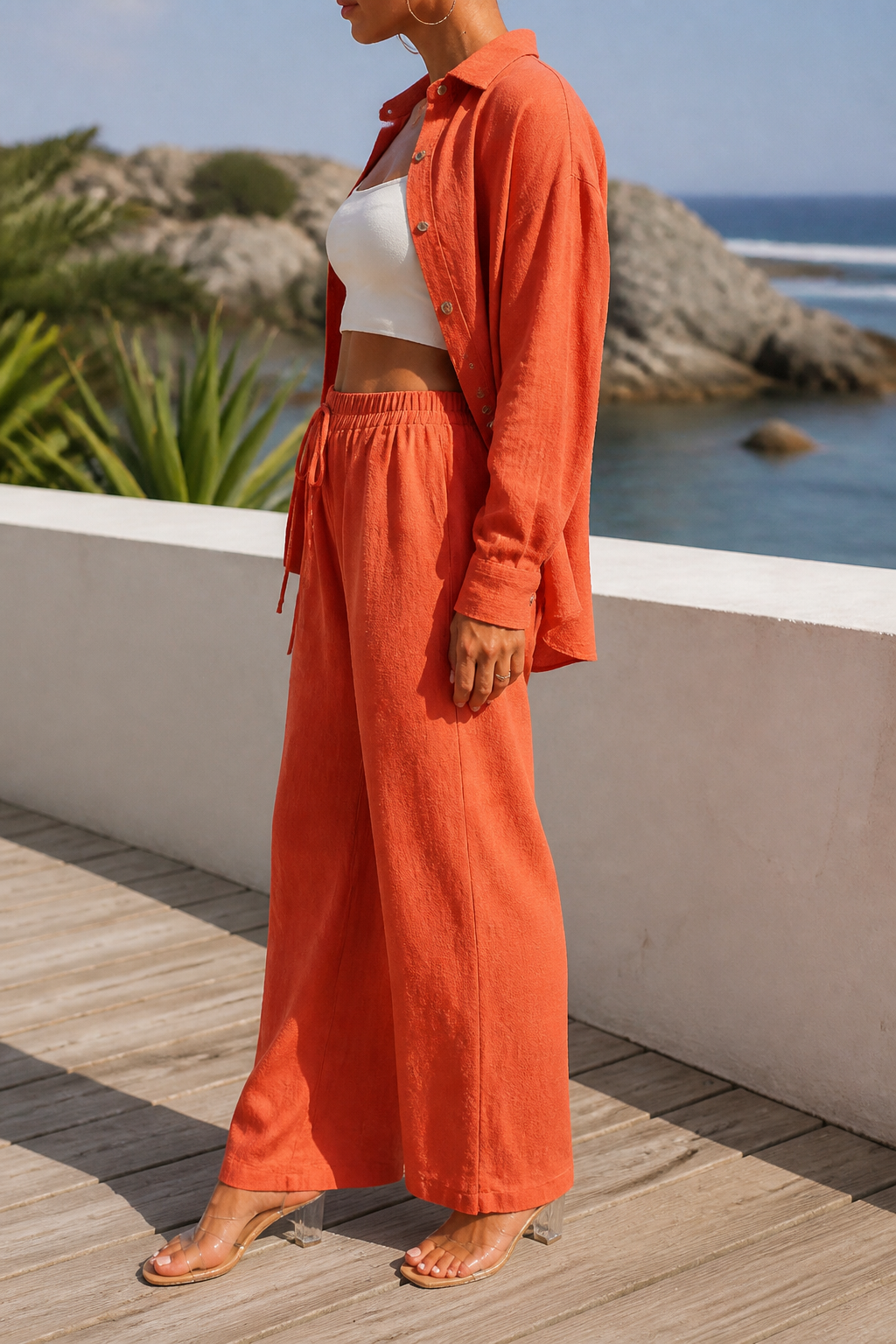 Bianca Two-Piece Set | Women's Matching Top and Trousers