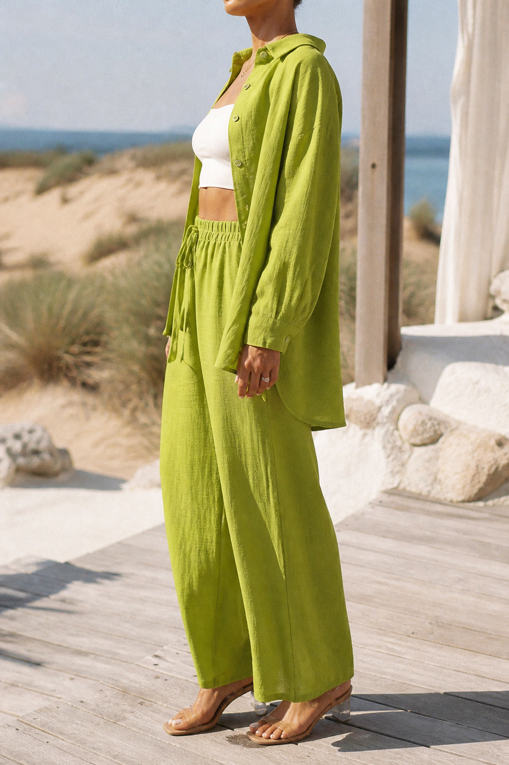 Bianca Two-Piece Set | Women's Matching Top and Trousers