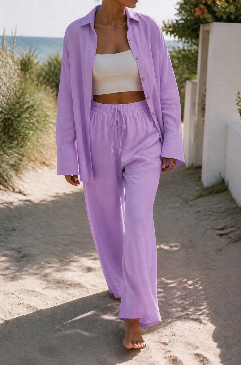 Bianca Two-Piece Set | Women's Matching Top and Trousers