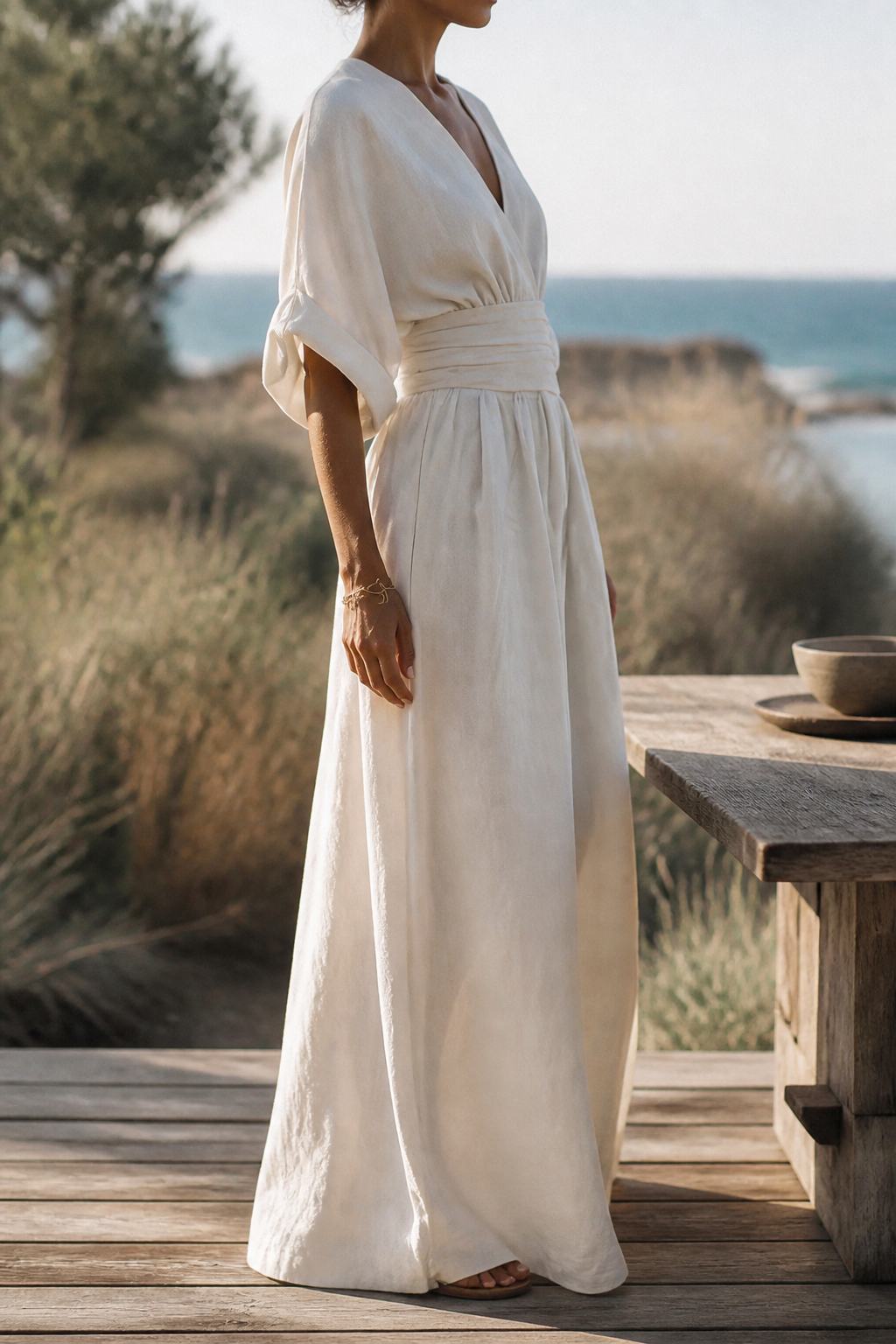 Josephine Wrap Jumpsuit | Women's Wide-Leg Occasion One-Piece
