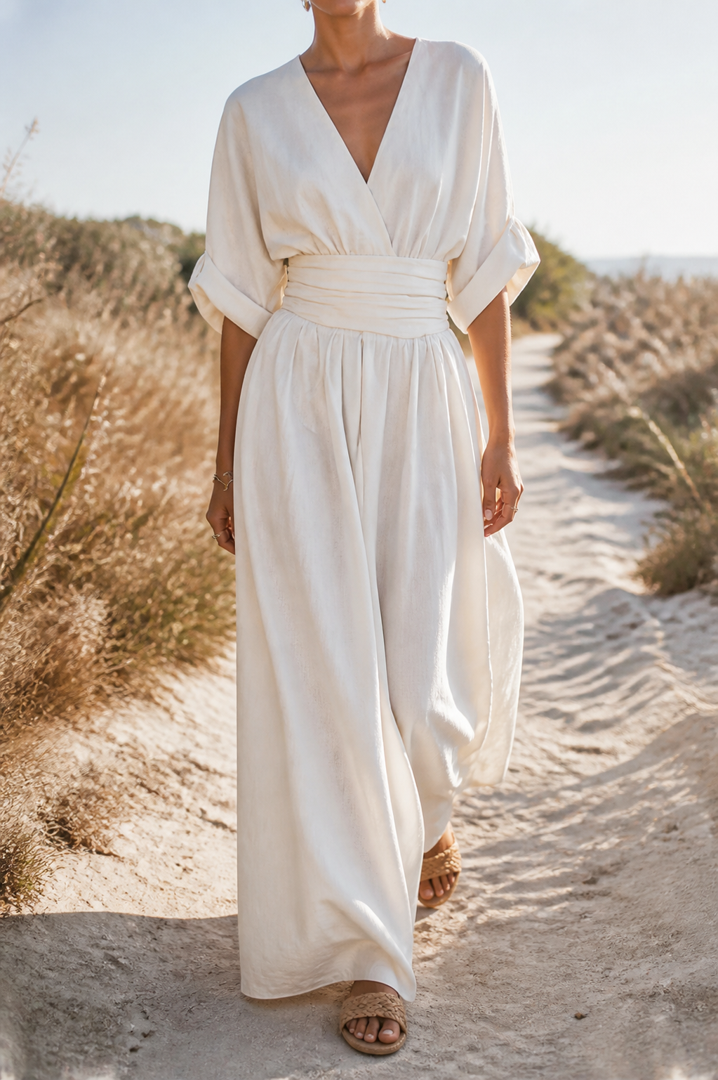 Josephine Wrap Jumpsuit | Women's Wide-Leg Occasion One-Piece