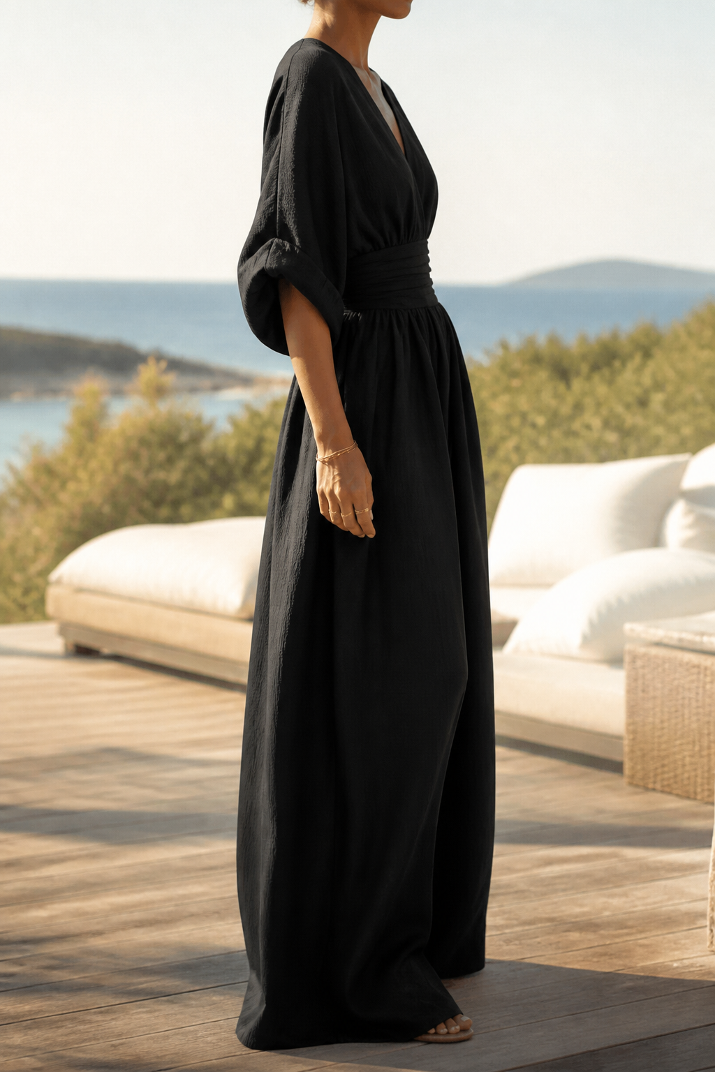 Josephine Wrap Jumpsuit | Women's Wide-Leg Occasion One-Piece