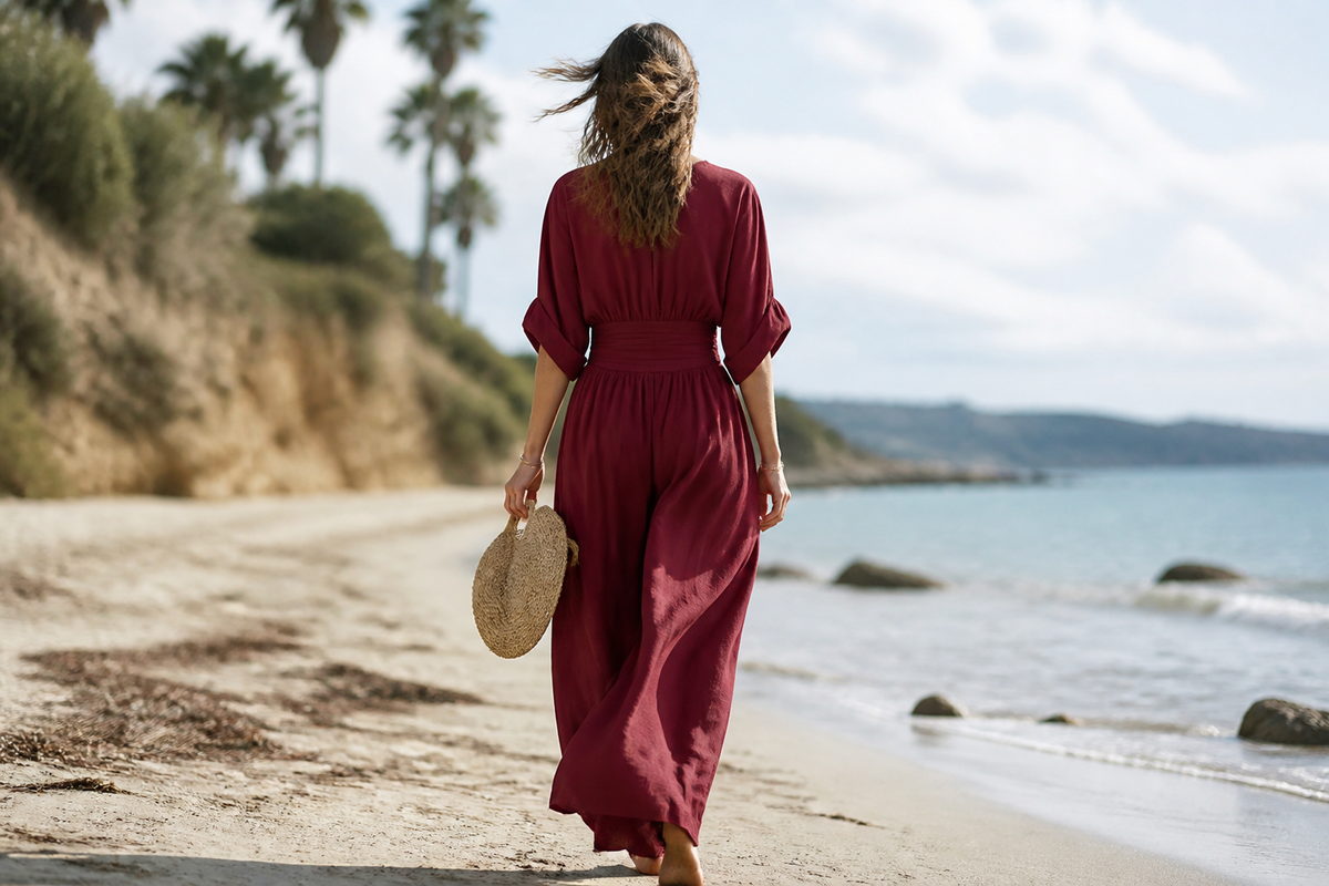 Josephine Wrap Jumpsuit | Women's Wide-Leg Occasion One-Piece