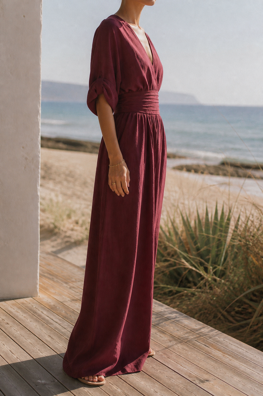 Josephine Wrap Jumpsuit | Women's Wide-Leg Occasion One-Piece