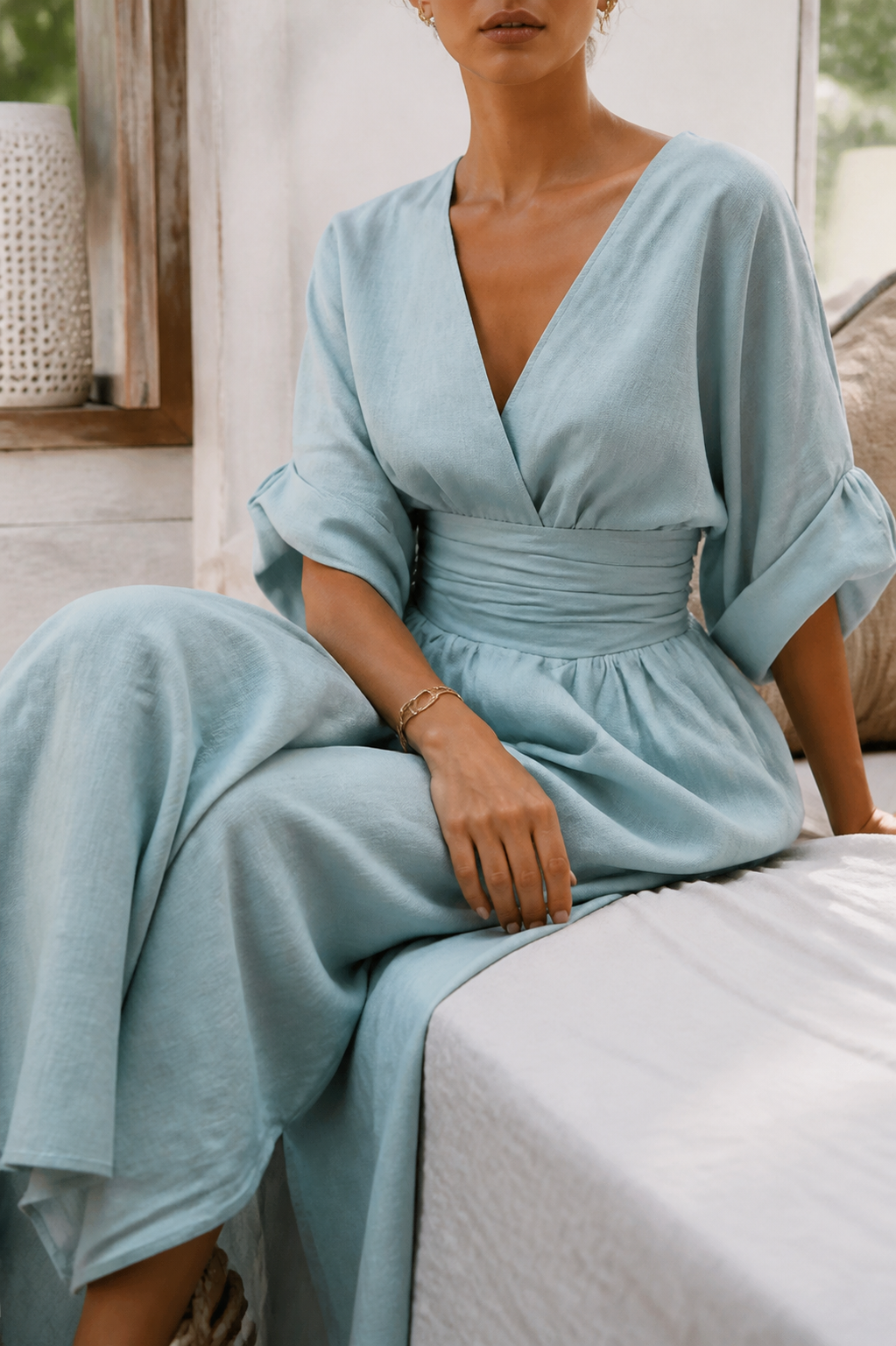 Josephine Wrap Jumpsuit | Women's Wide-Leg Occasion One-Piece