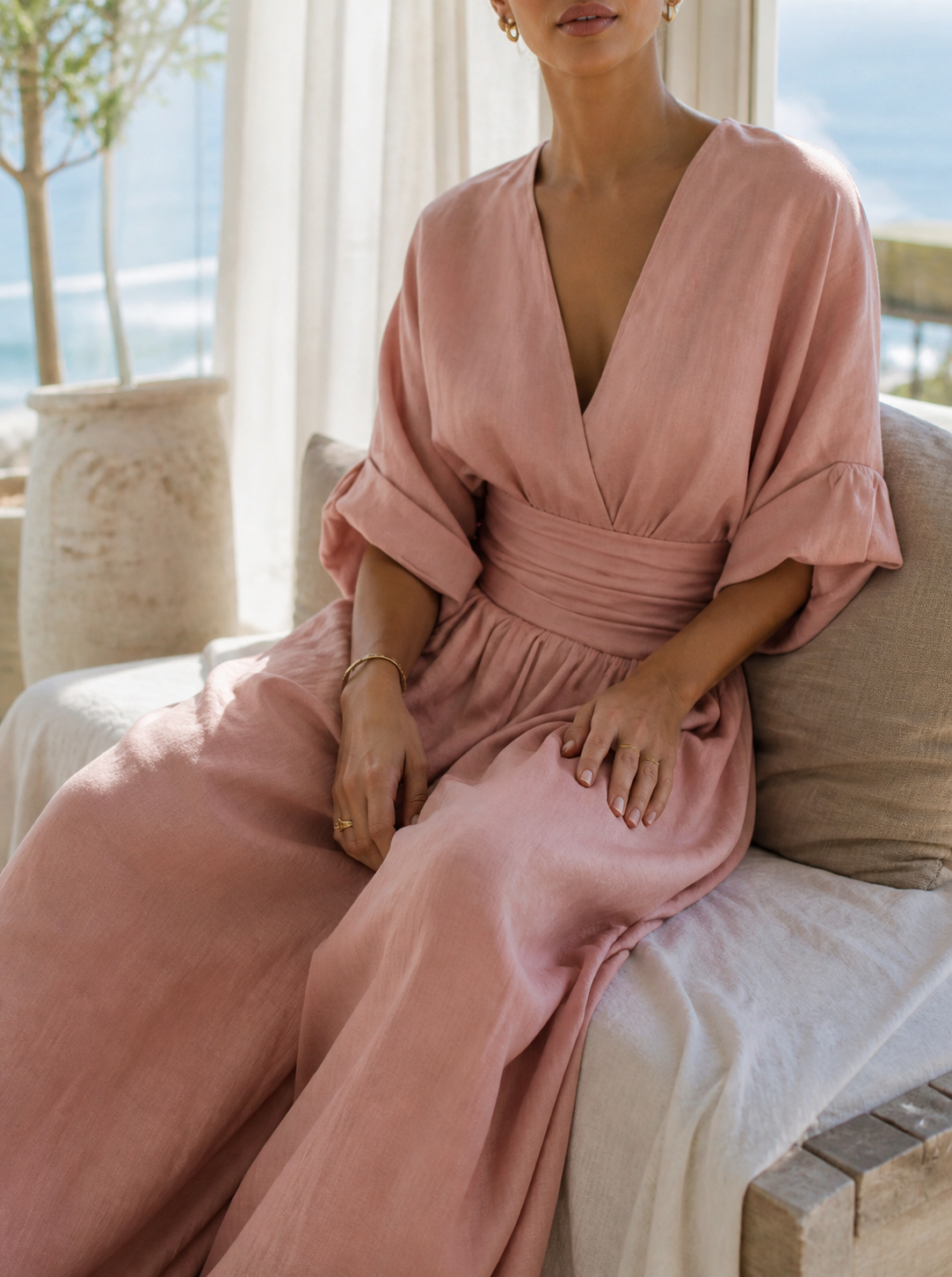 Josephine Wrap Jumpsuit | Women's Wide-Leg Occasion One-Piece