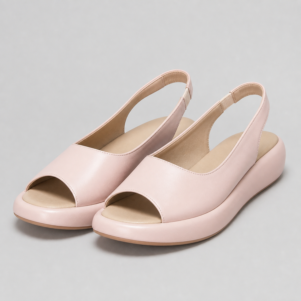 Drift Peep-Toe Flatform Slides | Women's Wide-Strap Slip-On Slides