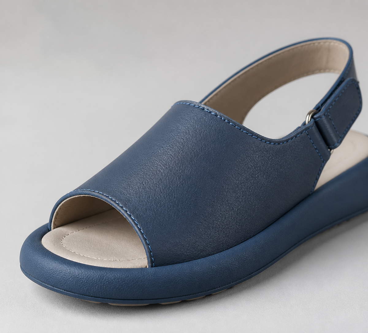 Drift Peep-Toe Flatform Slides | Women's Wide-Strap Slip-On Slides