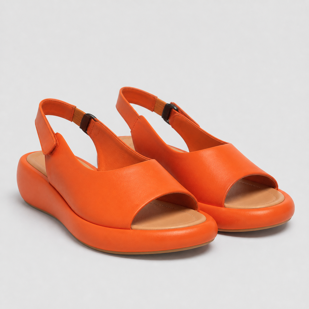 Drift Peep-Toe Flatform Slides | Women's Wide-Strap Slip-On Slides