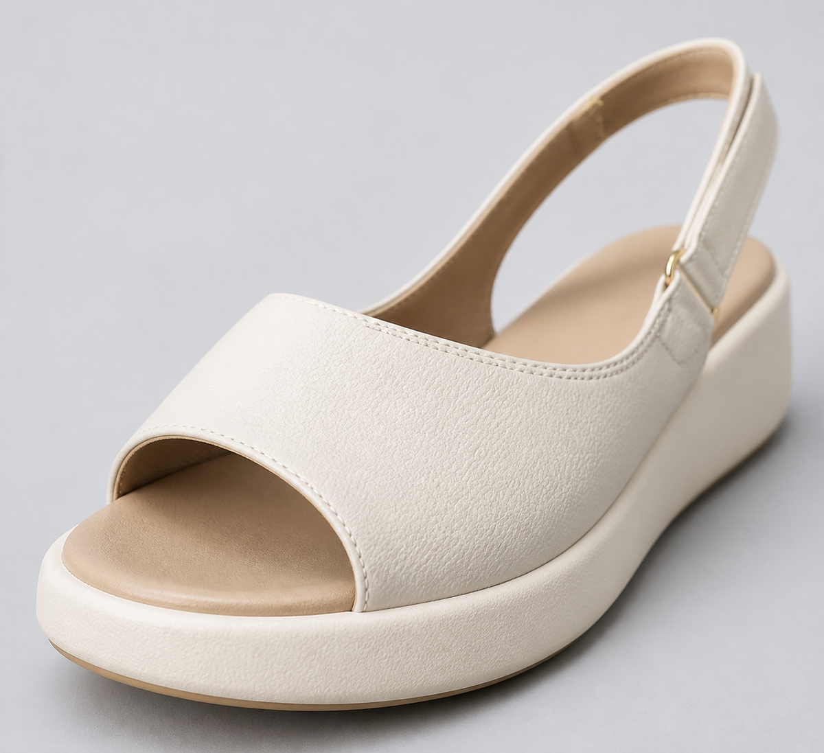 Drift Peep-Toe Flatform Slides | Women's Wide-Strap Slip-On Slides