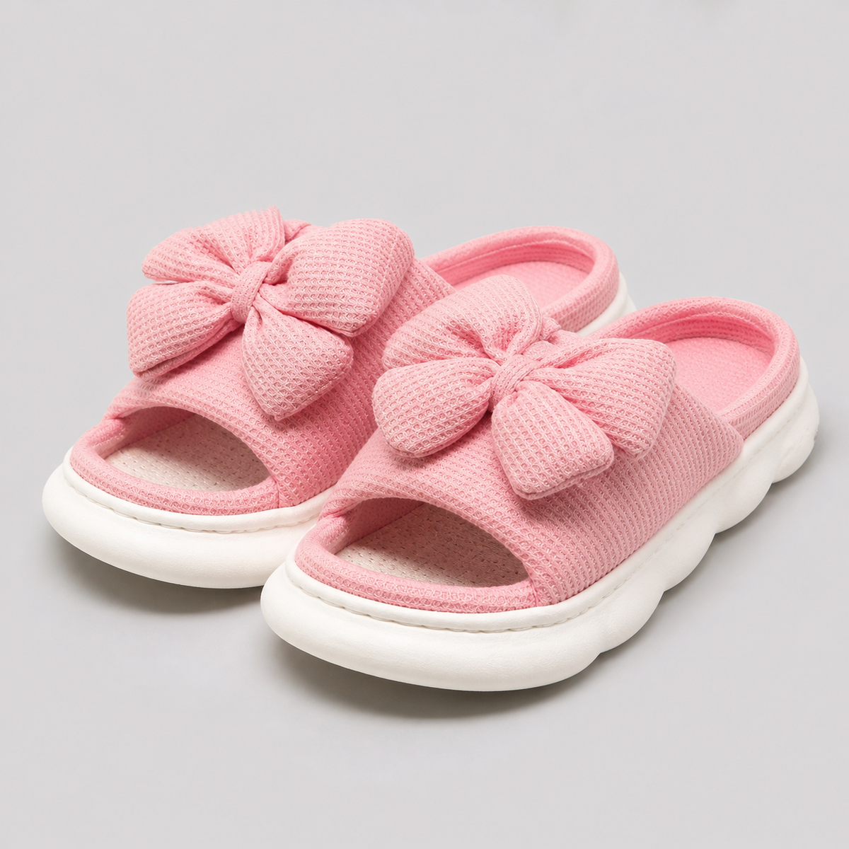 Lilo Bow Platform Slides | Women's Slip-On Summer Slides