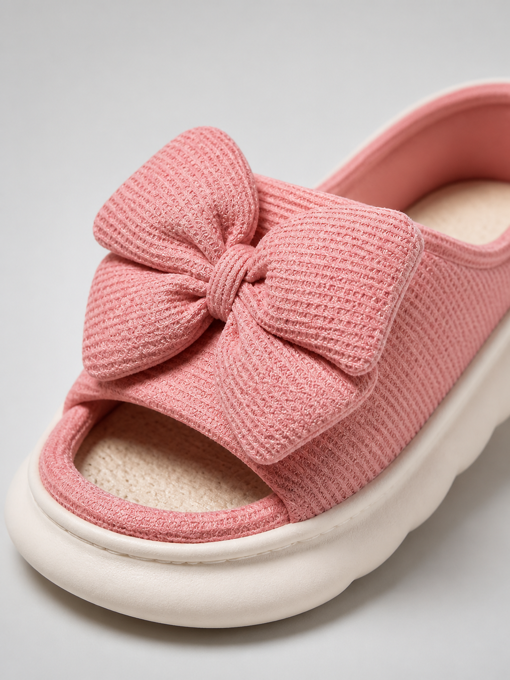 Lilo Bow Platform Slides | Women's Slip-On Summer Slides