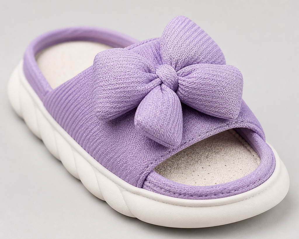 Lilo Bow Platform Slides | Women's Slip-On Summer Slides