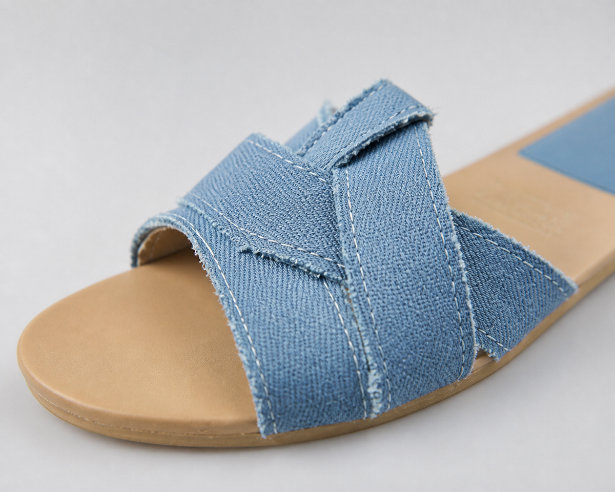 Siena Cross-Band Flat Slides | Women's Slip-On Summer Slides
