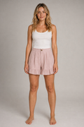 Donna Ruffle-Hem Shorts | Women's High-Waist Flowy Summer Shorts