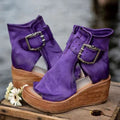 Rosamund Ankle-Strap Wedge Sandals | Women's High Platform Sandals