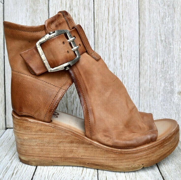 Rosamund Ankle-Strap Wedge Sandals | Women's High Platform Sandals