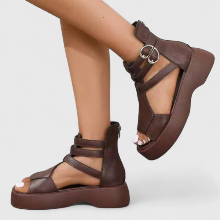 Zena Gladiator Platform Sandals | Women's Multi-Strap Sandals