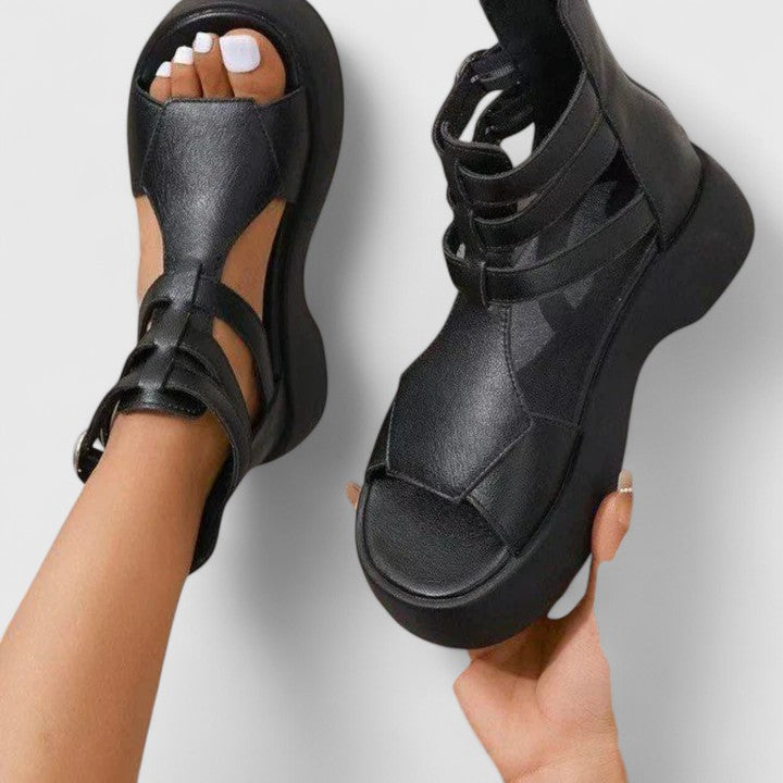 Zena Gladiator Platform Sandals | Women's Multi-Strap Sandals