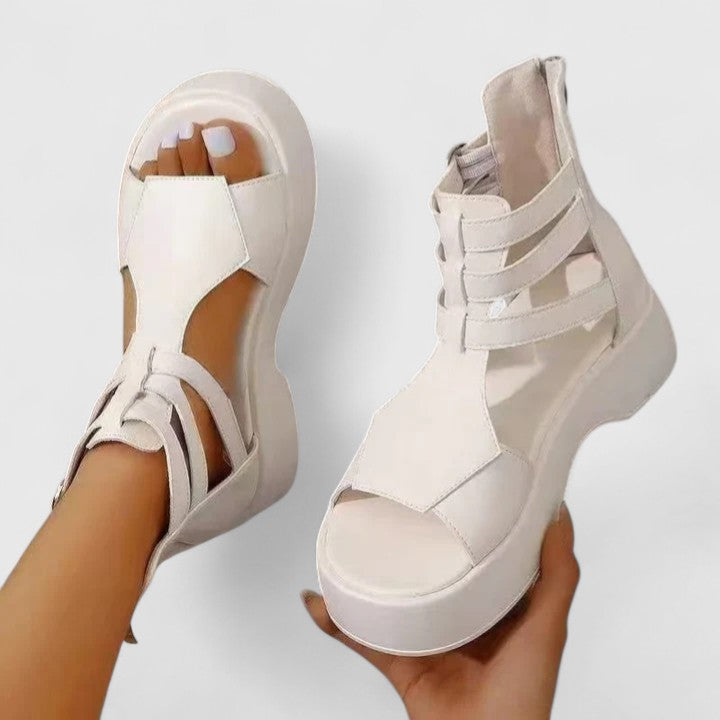 Zena Gladiator Platform Sandals | Women's Multi-Strap Sandals