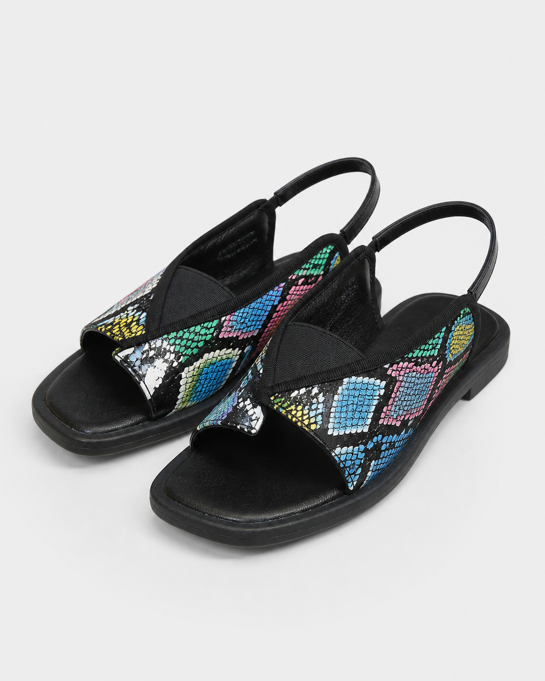 Talia Toe-Loop Slingback Sandals | Women's Flat Summer Sandals — Multicolour — hero
