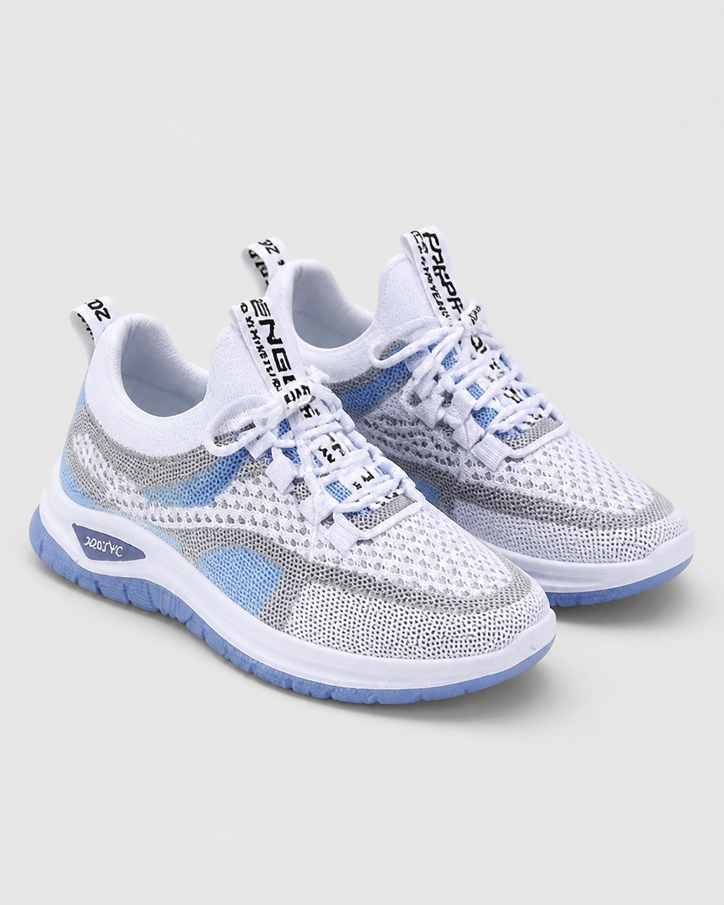 Koda Chunky-Sole Mesh Trainers | Women's Colour-Block Sneakers — Blue — hero
