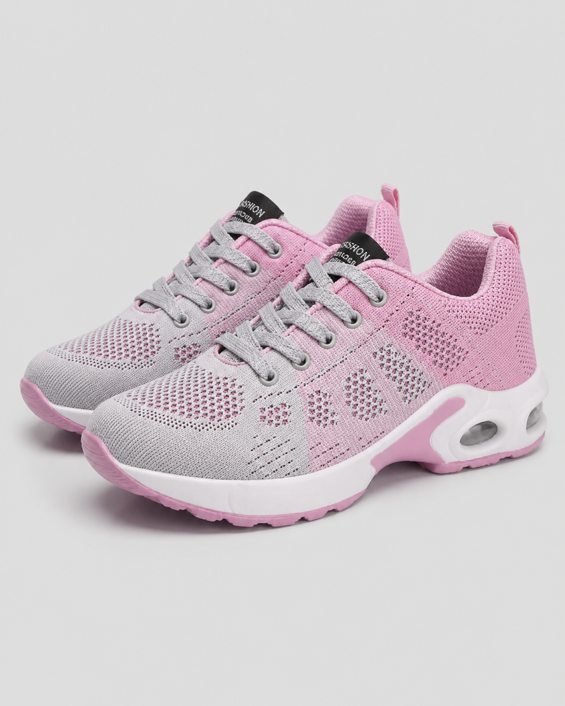 Acacia Air-Cushion Walking Sneakers | Women's Lightweight Trainers — Light Pink — hero