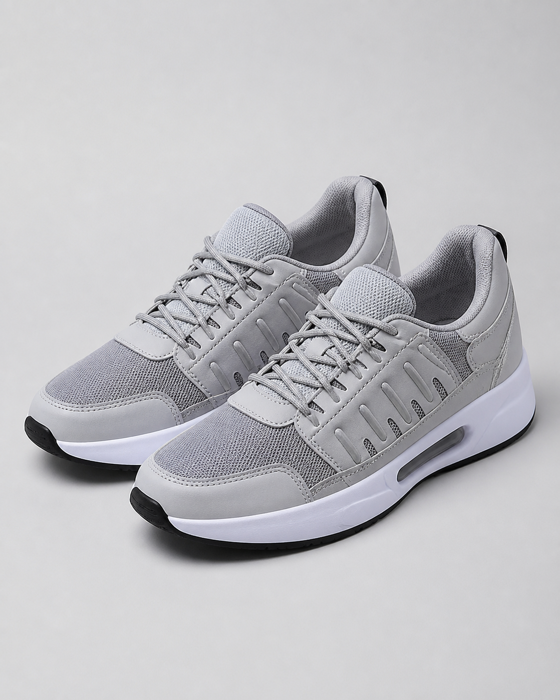 Thea Air-Cushion Platform Sneakers | Women's Running Trainers — Grey — hero