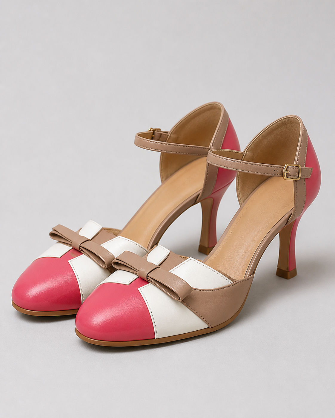 Donna Bow Heeled Sandals | Women's Stiletto Summer Sandals — Pink — hero