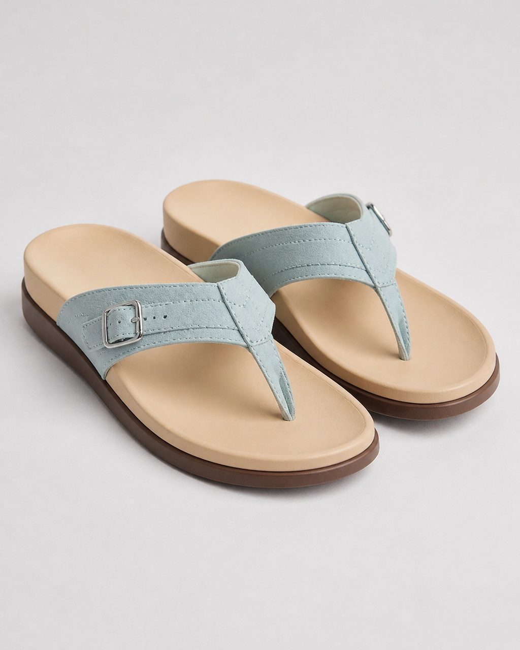 Lani Everyday Thong Sandals | Women's Flat Summer Sandals — Sky Blue — hero