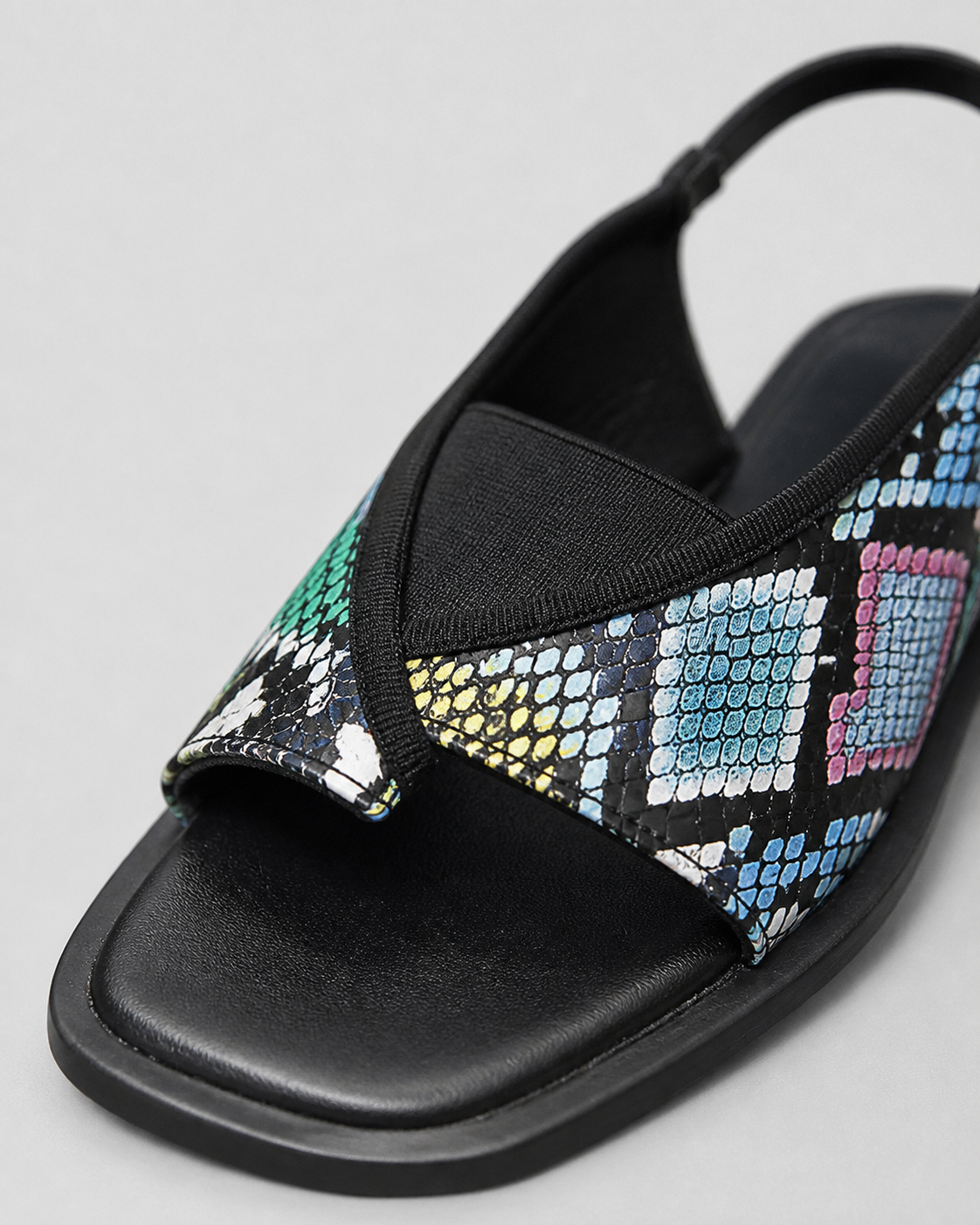 Talia Toe-Loop Slingback Sandals | Women's Flat Summer Sandals — Multicolour — macro