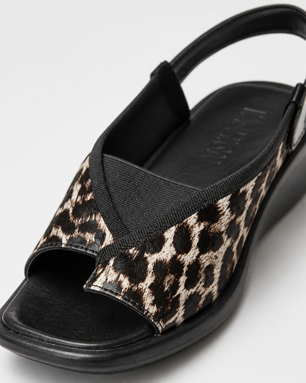 Talia Toe-Loop Slingback Sandals | Women's Flat Summer Sandals — Leopard Print — macro