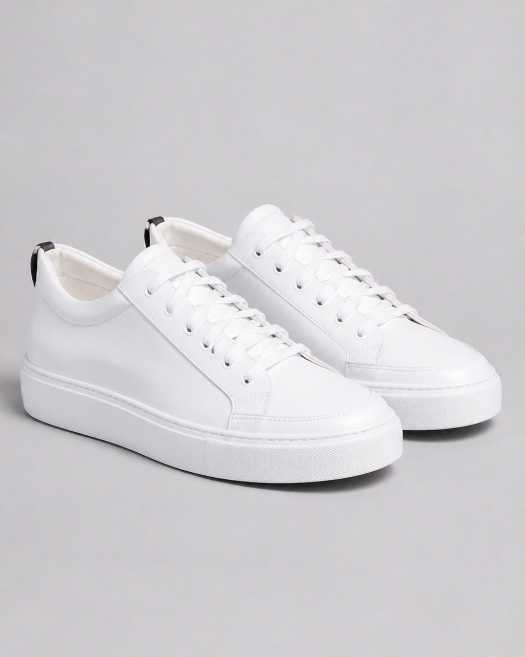 Penny Low-Profile Canvas Sneakers | Women's Lace-Up Flat Trainers — White — hero