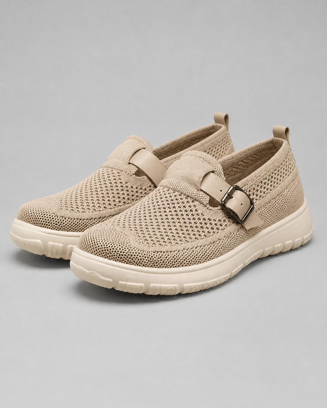 Celestria Mesh Walking Sandals | Women's Sport Comfort Sandals — Beige — hero