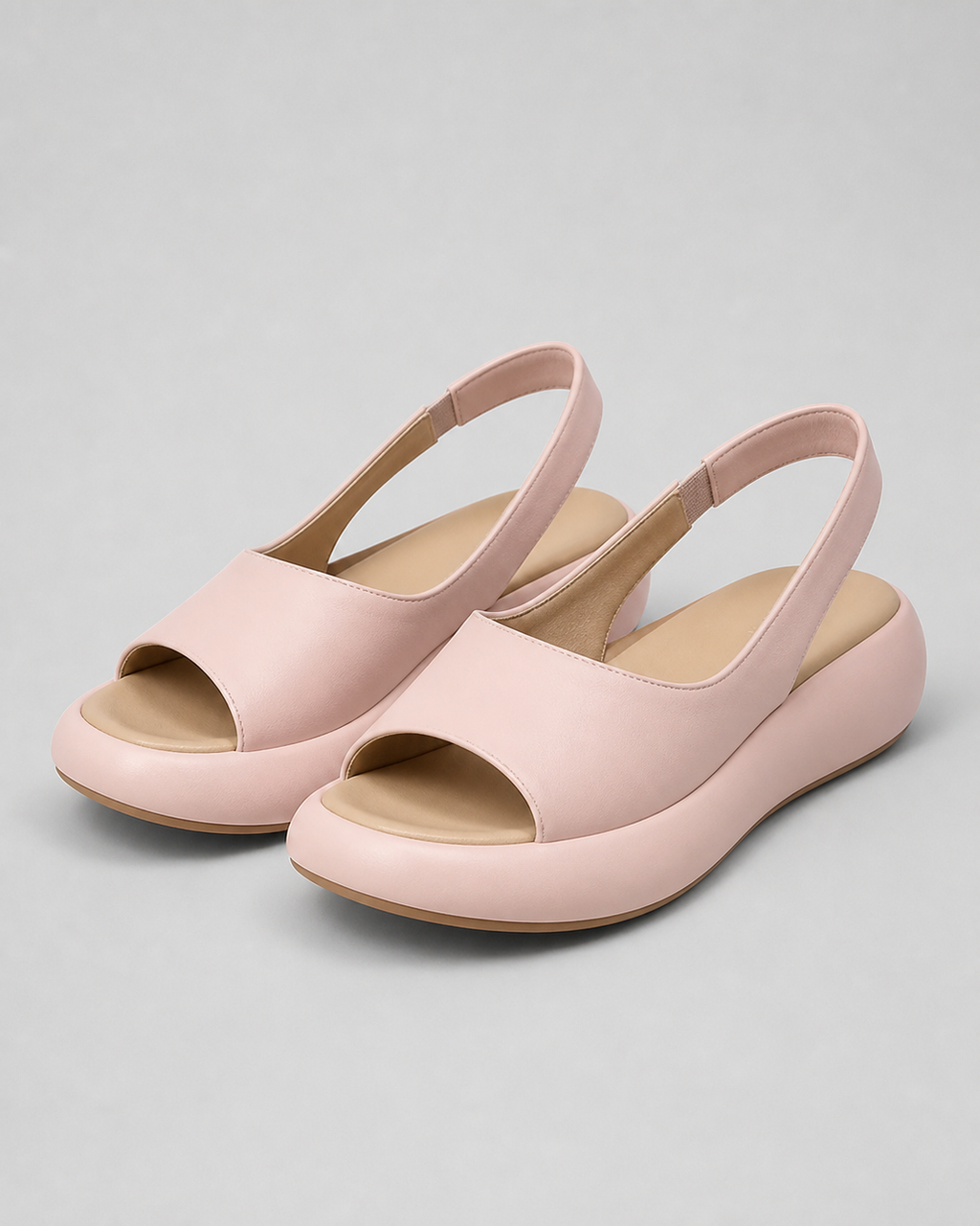 Darla Peep-Toe Slingback Sandals | Women's Flat Summer Sandals — Rose — hero